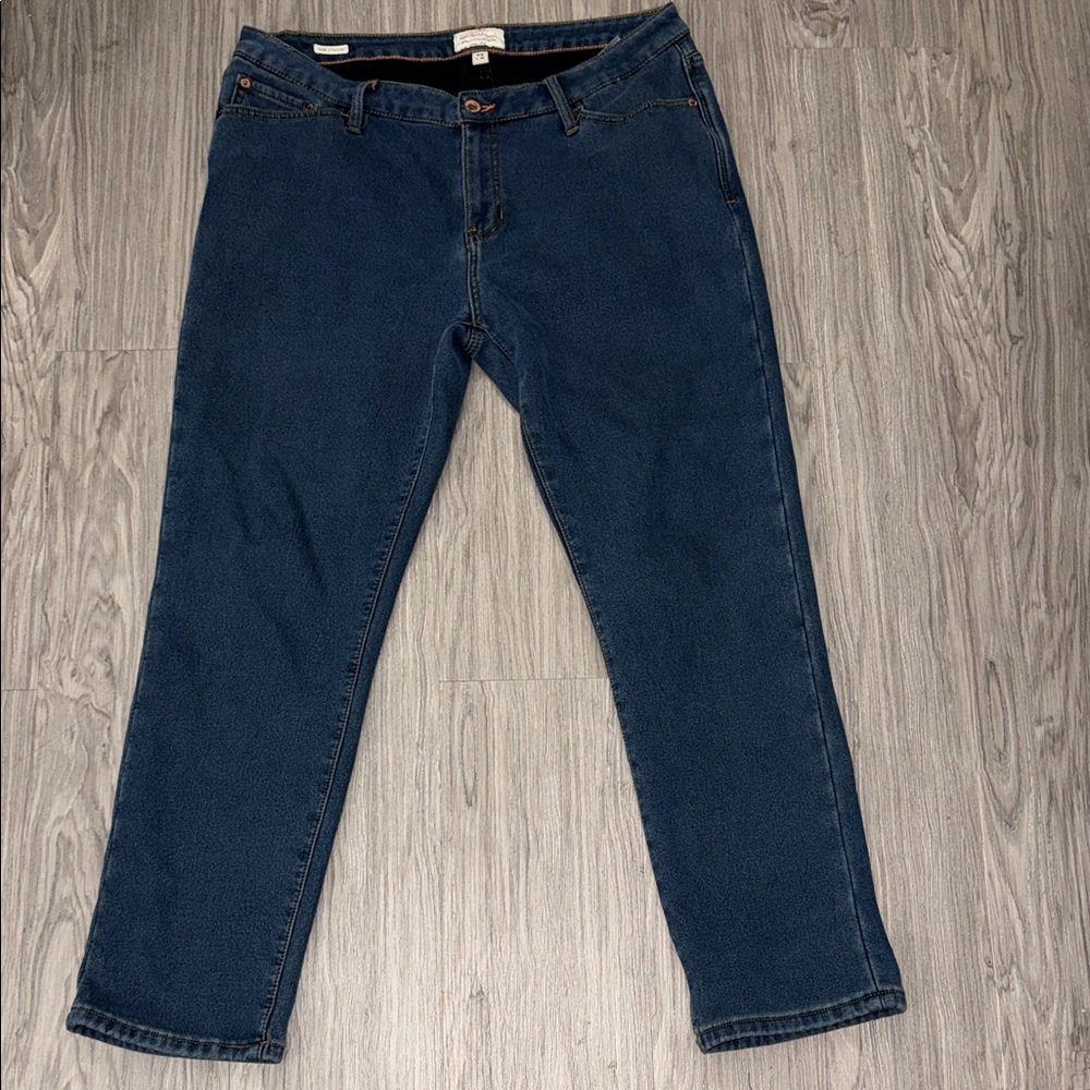 Weatherproof Women's Blue Straight Leg Jeans Size W16/ L30